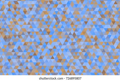 Light Blue, Yellow vector abstract mosaic pattern. Shining illustration, which consist of triangles. Triangular pattern for your business design.