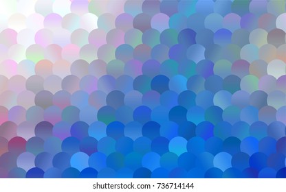 Light Blue, Yellow vector abstract pattern with circles. Geometry template for your business design. Background with colored spheres.