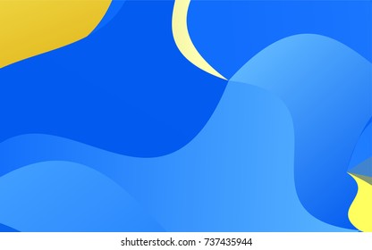 Light Blue, Yellow vector abstract cambered template. An elegant bright illustration with gradient. A completely new template for your business design.