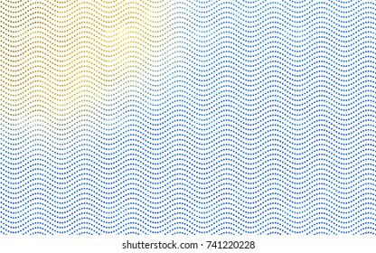 Light Blue, Yellow vector abstract pattern with circles. Geometry template for your business design. Background with colored spheres.