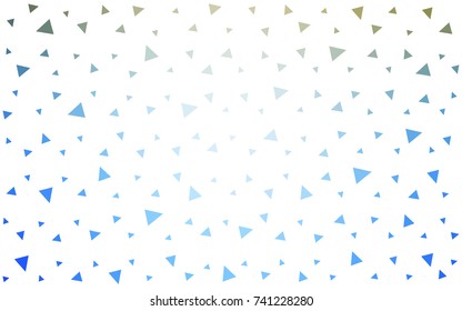 Light Blue, Yellow vector abstract colorful background, which consist of triangles. Pattern with colored triangles on white background.