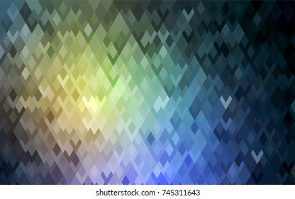 Light Blue, Yellow vector abstract textured polygonal background. Blurry rectangular design. The pattern with repeating rectangles can be used for background.