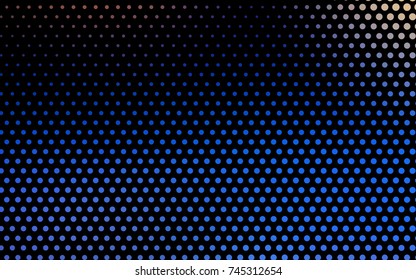 Light Blue, Yellow vector abstract pattern with circles. Geometry template for your business design. Background with colored spheres.