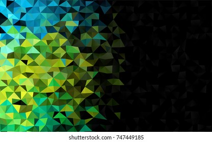 Light Blue, Yellow vector abstract mosaic background. A completely new color illustration in a vague style. The elegant pattern can be used as part of a brand book.