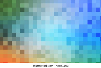 Light Blue, Yellow vector abstract textured polygonal background. Blurry rectangular design. The pattern with repeating rectangles can be used for background.