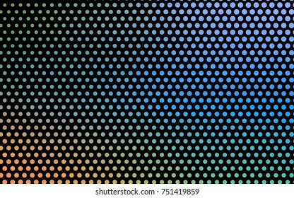 Light Blue, Yellow vector abstract pattern with circles. Geometry template for your business design. Background with colored spheres.