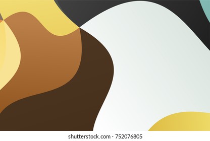 Light Blue, Yellow vector abstract cambered pattern. Modern geometrical abstract illustration with gradient bandy lines. Brand-new style for your business design.