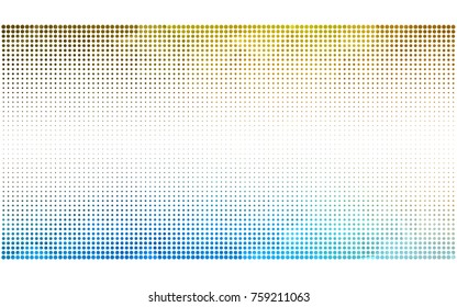 Light Blue, Yellow vector abstract pattern with circles. Geometry template for your business design. Background with colored spheres.