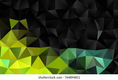 Light Blue, Yellow vector abstract mosaic background. Colorful illustration in abstract style with gradient. The template can be used as a background for cell phones.