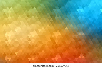 Light Blue, Yellow vector abstract mosaic pattern. Colorful abstract illustration with gradient. Brand-new style for your business design.