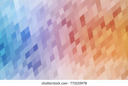 Light Blue, Yellow vector abstract textured polygonal background. Blurry rectangular design. The pattern with repeating rectangles can be used for background.