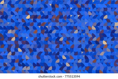 Light Blue, Yellow vector abstract pattern with circles. Geometry template for your business design. Background with colored spheres.