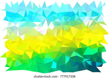 Light Blue, Yellow vector abstract mosaic pattern. A completely new color illustration in a vague style. The template can be used as a background for cell phones.