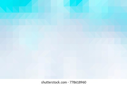 Light Blue, Yellow vector abstract polygonal template. A sample with polygonal shapes. The template can be used as a background for cell phones.
