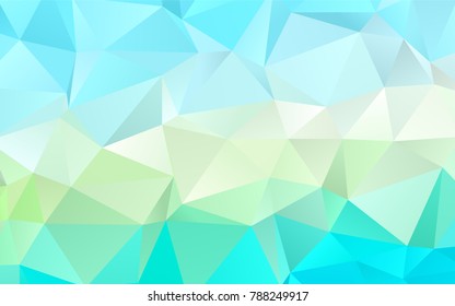 Light Blue, Yellow vector abstract polygonal background. A completely new color illustration in a vague style. The textured pattern can be used for background.