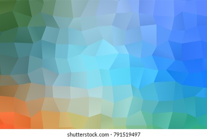 Light Blue, Yellow vector abstract textured polygonal background. Blurry rectangular design. The pattern with repeating rectangles can be used for background.