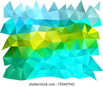 Light Blue, Yellow vector abstract mosaic background. Shining colored illustration in a brand-new style. The template can be used as a background for cell phones.