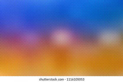 Light Blue, Yellow vector backdrop with dots. Glitter abstract illustration with blurred drops of rain. Pattern can be used for beautiful websites.