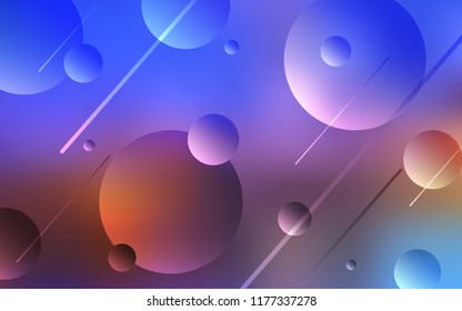 Light Blue, Yellow vector backdrop with dots. Beautiful colored illustration with blurred circles in nature style. Pattern can be used for ads, leaflets.