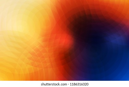 Light Blue, Yellow vector backdrop with dots. Abstract illustration with colored bubbles in nature style. Pattern can be used for ads, leaflets.