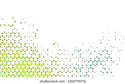 Light Blue, Yellow vector backdrop with lines, triangles. Glitter abstract illustration with triangular shapes. Pattern can be used for websites.