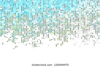 Light Blue, Yellow vector backdrop with dots. Illustration with set of shining colorful abstract circles. Pattern for beautiful websites.