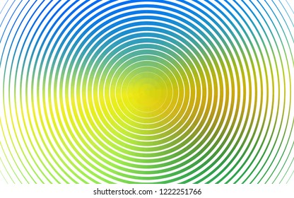 Light Blue, Yellow vector backdrop with dots. Abstract illustration with colored bubbles in nature style. Pattern of water, rain drops.