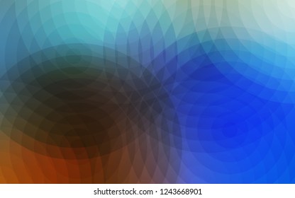 Light Blue, Yellow vector backdrop with dots. Glitter abstract illustration with blurred drops of rain. Pattern can be used as texture of wallpapers.