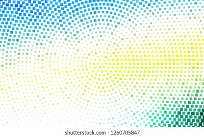 Light Blue, Yellow vector backdrop with rectangles, squares. Glitter abstract illustration with rectangular shapes. Smart design for your business advert.