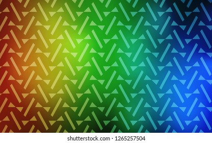 Light Blue, Yellow vector backdrop with lines, triangles. Decorative design in abstract style with triangles. Modern template for landing page.