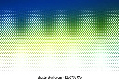 Light Blue, Yellow vector backdrop with rectangles, squares. Rectangles on abstract background with colorful gradient. Best design for your ad, poster, banner.