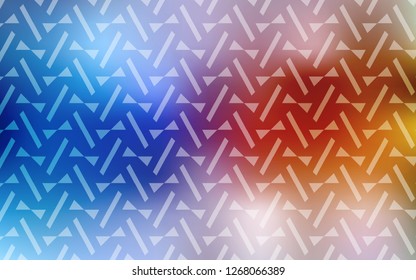 Light Blue, Yellow vector backdrop with lines, triangles. Modern abstract illustration with colorful triangles. Pattern for commercials.