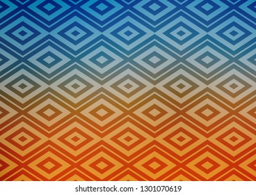 Light Blue, Yellow vector backdrop with lines, cubes. Colorful illustration with lines, cubes on abstract template. Backdrop for TV commercials.