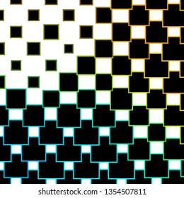 Light Blue, Yellow vector backdrop with rectangles. Rectangles with colorful gradient on abstract background. Design for your business promotion.