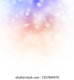 Light Blue, Yellow vector backdrop with circles. Abstract illustration with colorful spots in nature style. New template for your brand book.