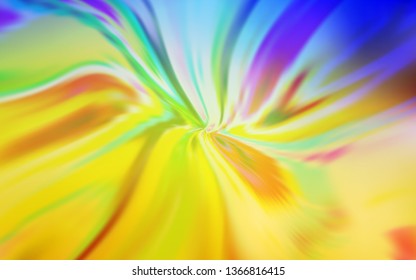 Light Blue, Yellow vector backdrop with wry lines. Colorful abstract illustration with gradient lines. Template for cell phone screens.
