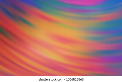 Light Blue, Yellow vector backdrop with wry lines. An elegant bright illustration with gradient. Elegant pattern for a brand book.
