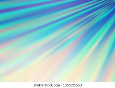 Light Blue, Yellow vector backdrop with long lines. Blurred decorative design in simple style with lines. Pattern for websites, landing pages.