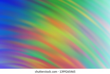 Light Blue, Yellow vector backdrop with wry lines. Colorful geometric sample with gradient lines.  Brand new design for your ads, poster, banner.