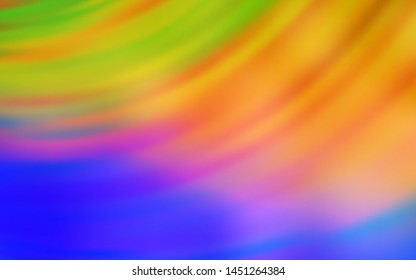 Light Blue, Yellow vector backdrop with wry lines. A shining illustration, which consists of curved lines. Abstract style for your business design.