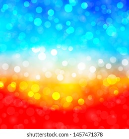 Light Blue, Yellow vector backdrop with circles. Colorful illustration with gradient dots in nature style. Pattern for wallpapers, curtains.