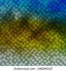Light Blue, Yellow vector backdrop with rectangles. Colorful illustration with gradient rectangles and squares. Pattern for websites, landing pages.