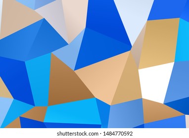 Light Blue, Yellow vector backdrop with rhombus. Modern abstract illustration with colorful rectangles. Modern template for your landing page.