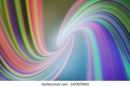 Light Blue, Yellow vector backdrop with curved lines. A shining illustration, which consists of curved lines. Elegant pattern for a brand book.