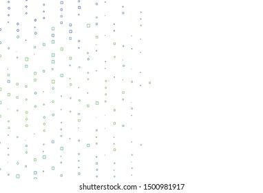 Light Blue, Yellow vector backdrop with lines, rectangles. Modern abstract illustration with colorful rectangles. Best design for your ad, poster, banner.