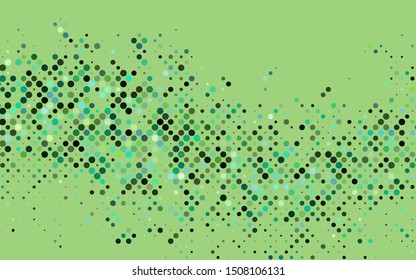 Light Blue, Yellow vector backdrop with dots. Beautiful colored illustration with blurred circles in nature style. Pattern for beautiful websites.