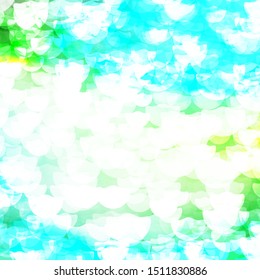 Light Blue, Yellow vector backdrop with dots. Illustration with set of shining colorful abstract spheres. New template for a brand book.