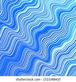 Light Blue, Yellow vector backdrop with circular arc. Colorful illustration in circular style with lines. Pattern for websites, landing pages.
