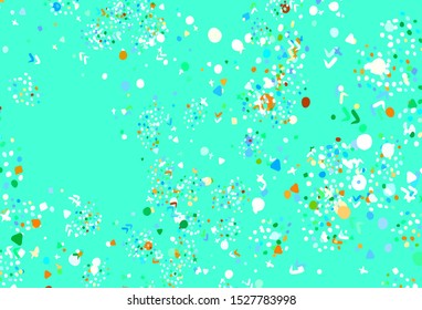 Light Blue, Yellow vector backdrop with memphis shapes. Simple colorful illustration with abstract gradient shapes. Simple design for your web site.