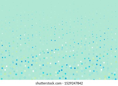 Light Blue, Yellow vector backdrop with lines, rectangles. Glitter abstract illustration with rectangular shapes. Pattern for commercials.